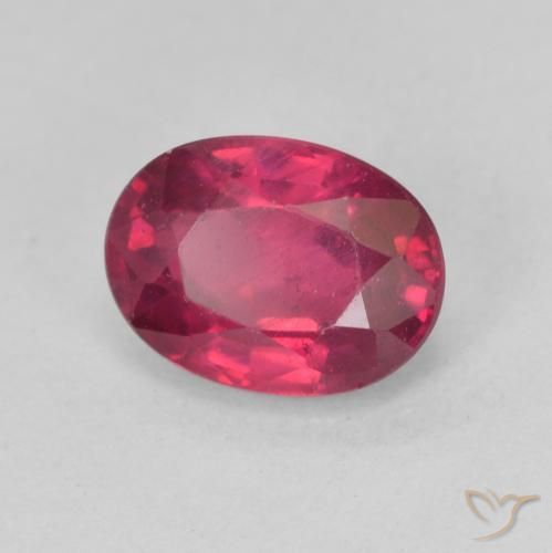 9,17 ctw natürlicher Tiefes rötliches Rosa Rubin, Oval, VS