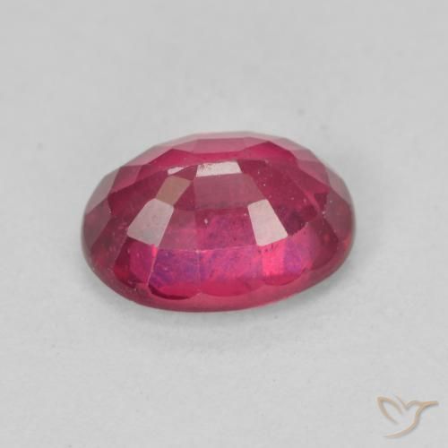 9,17 ctw natürlicher Tiefes rötliches Rosa Rubin, Oval, VS