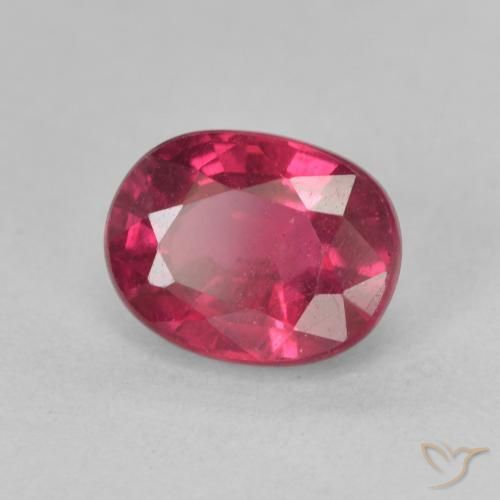 9,17 ctw natürlicher Tiefes rötliches Rosa Rubin, Oval, VS