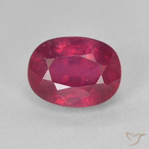 2.39ct Natürlicher Rosaig-rot Rubin, Oval, VS