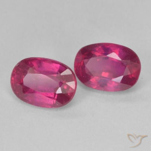 2.55 ct natürliche Hellrot Rubin-Edelsteine, Oval, VS