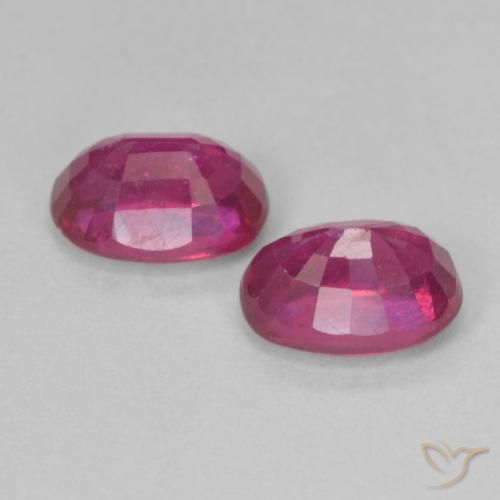 2.55 ct natürliche Hellrot Rubin-Edelsteine, Oval, VS