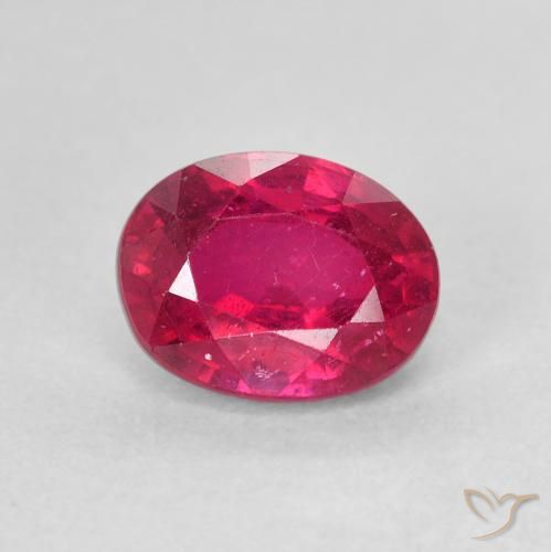2.07ct Natürlicher Hellrot Rubin, Oval, VS