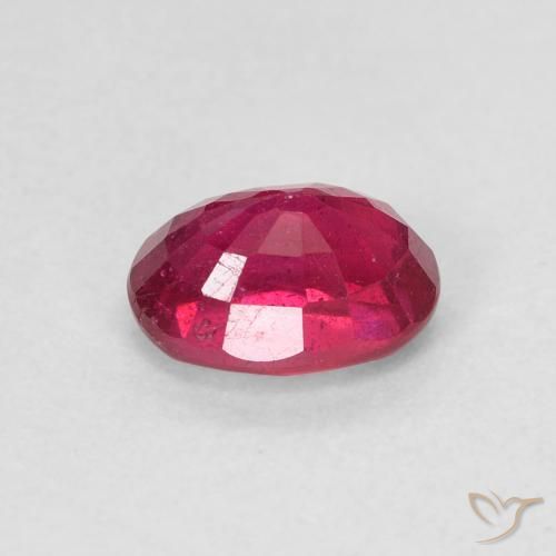 9,17 ctw natürlicher Tiefes rötliches Rosa Rubin, Oval, VS