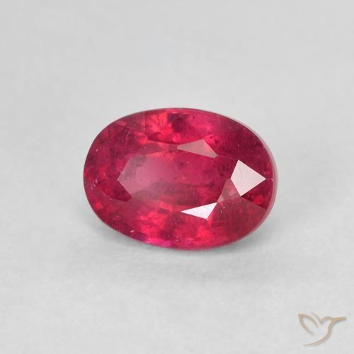 9,17 ctw natürlicher Rosaig-rot Rubin, Oval, VS