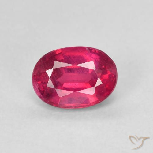 1.26ct Natürlicher Hellrot Rubin, Oval, VS-SI