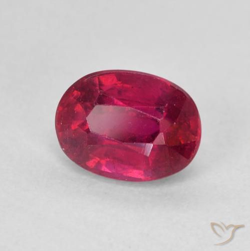 9,17 ctw natürlicher Tiefes rötliches Rosa Rubin, Oval, VS
