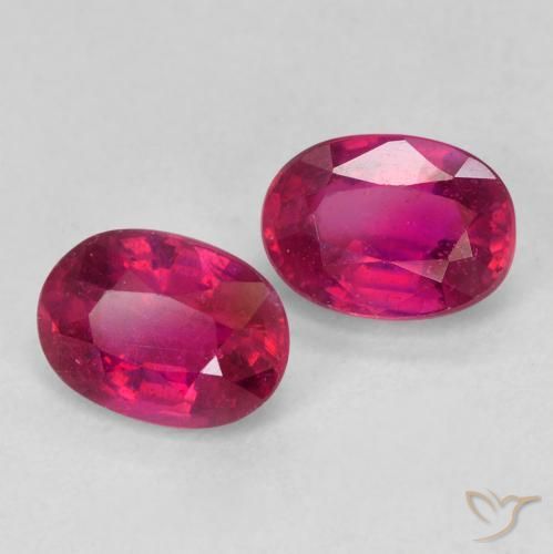 2.35 ct natürliche Hellrot Rubin-Edelsteine, Oval, VS