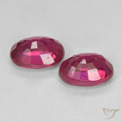 2.51 ct natürliche Hellrot Rubin-Edelsteine, Oval, VS