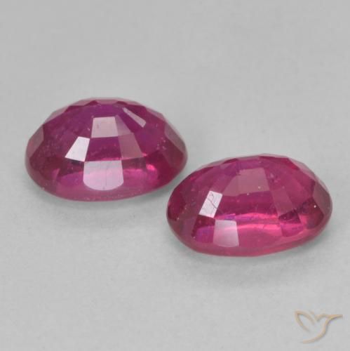 2.76 ct natürliche Hellrot Rubin-Edelsteine, Oval, VS