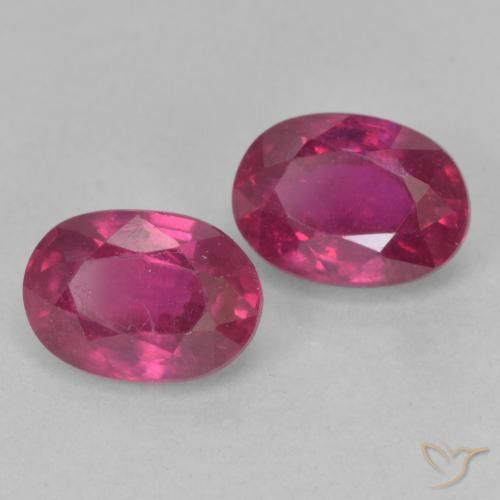 2.62 ct natürliche Hellrot Rubin-Edelsteine, Oval, VS