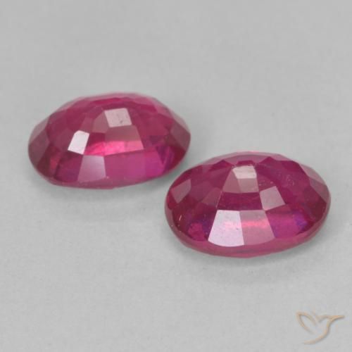 2.62 ct natürliche Hellrot Rubin-Edelsteine, Oval, VS