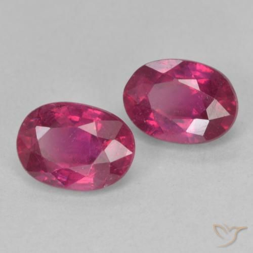 2.30 ct natürliche Hellrot Rubin-Edelsteine, Oval, VS