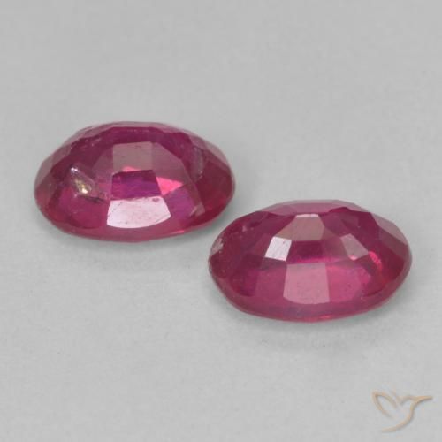 2.30 ct natürliche Hellrot Rubin-Edelsteine, Oval, VS