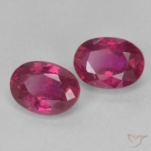 2.54 ct natürliche Hellrot Rubin-Edelsteine, Oval, VS