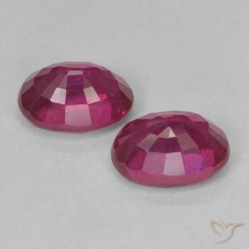 2.54 ct natürliche Hellrot Rubin-Edelsteine, Oval, VS