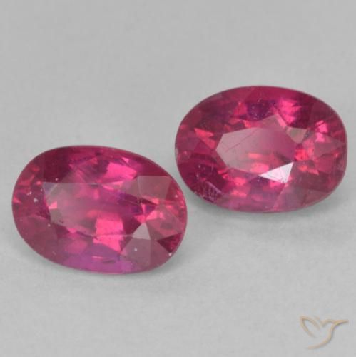 2.48 ct natürliche Hellrot Rubin-Edelsteine, Oval, VS