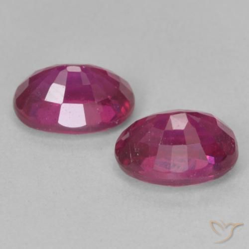 2.48 ct natürliche Hellrot Rubin-Edelsteine, Oval, VS