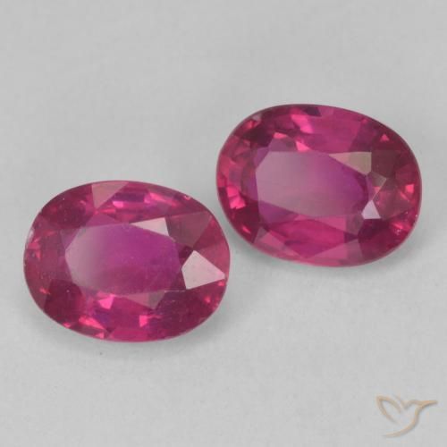 3.31 ct natürliche Hellrot Rubin-Edelsteine, Oval, VS