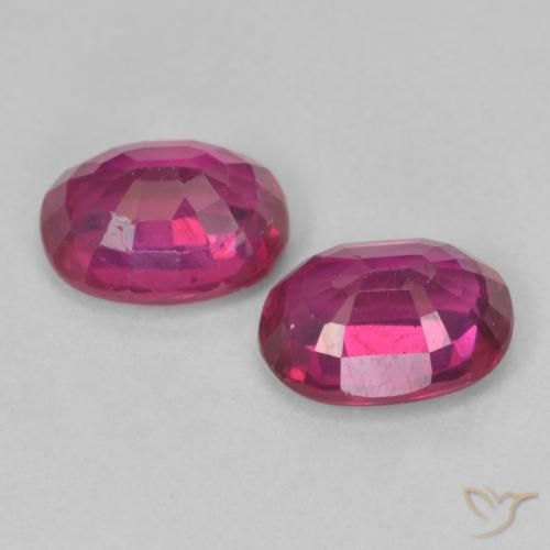 3.31 ct natürliche Hellrot Rubin-Edelsteine, Oval, VS