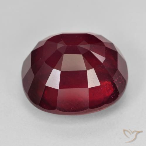 9,17 ctw natürlicher Weinrot Rubin, Oval, VVS-VS