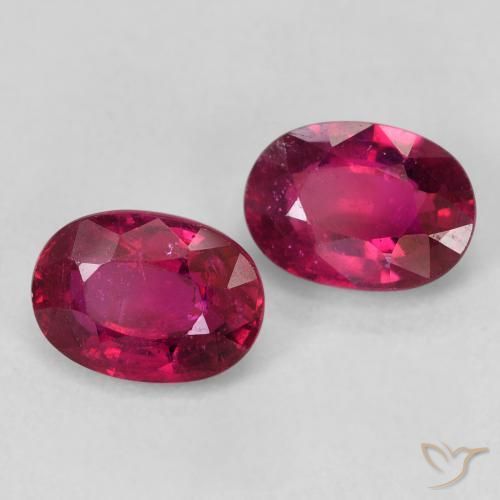 2.50 ct natürliche Rosaig-rot Rubin-Edelsteine, Oval, VS