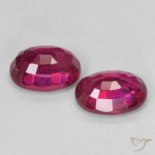 2.50 ct natürliche Rosaig-rot Rubin-Edelsteine, Oval, VS