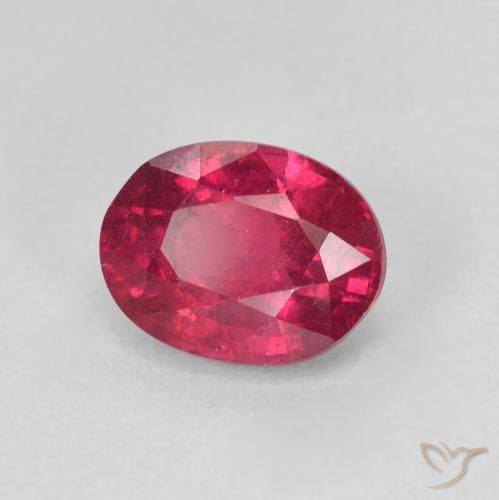 9,17 ctw natürlicher Tiefes rötliches Rosa Rubin, Oval, VS