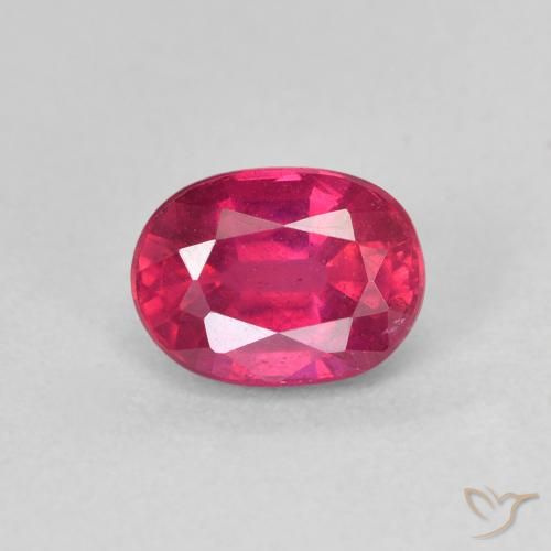 1.42ct Natürlicher Hellrot Rubin, Oval, VS
