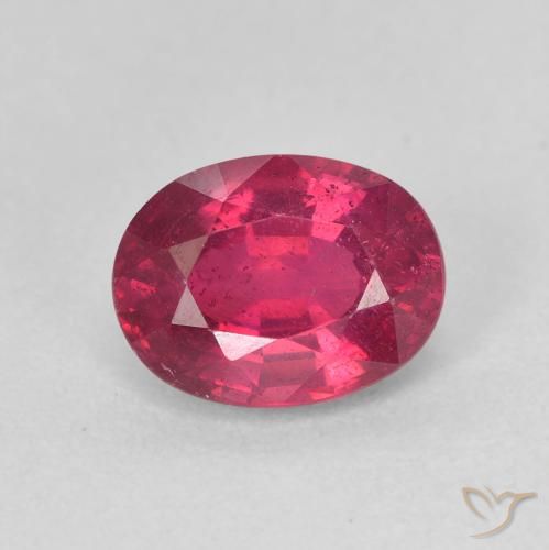 1.94ct Natürlicher Tiefes rötliches Rosa Rubin, Oval, VS