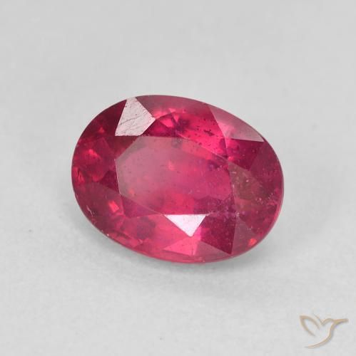 9,17 ctw natürlicher Tiefes rötliches Rosa Rubin, Oval, VS