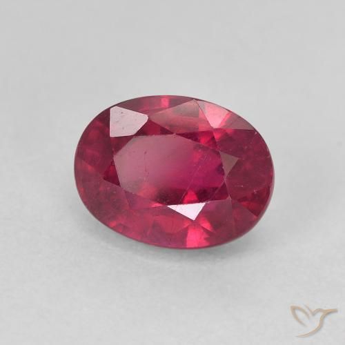 9,17 ctw natürlicher Medium Dark-Red Rubin, Oval, VS