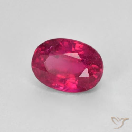 9,17 ctw natürlicher Tiefes rötliches Rosa Rubin, Oval, VS