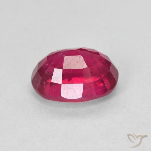 9,17 ctw natürlicher Medium Dark-Red Rubin, Oval, VS