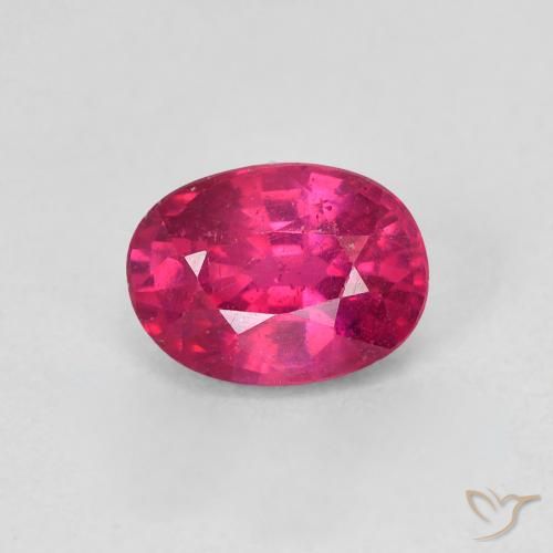 1.23ct Natürlicher Hellrot Rubin, Oval, VS