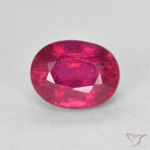 2.38ct Natürlicher Hellrot Rubin, Oval, VS