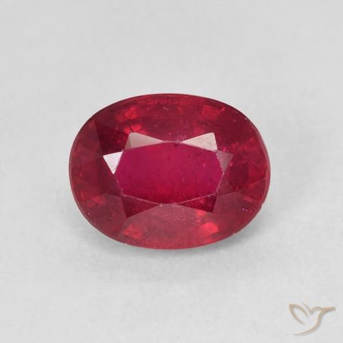 2.13ct Natürlicher Tiefrot Rubin, Oval, VS