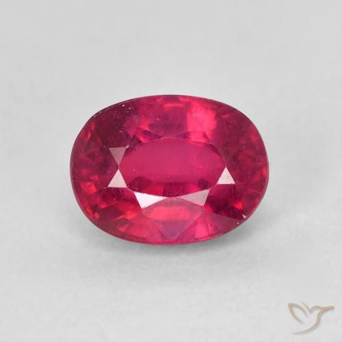 2.17ct Natürlicher Tiefrot Rubin, Oval, VS