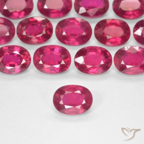 1.89ct Natürlicher Hellrot Rubin, Oval, VS