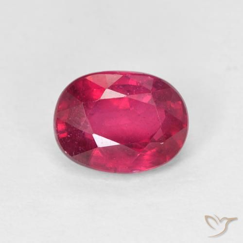 1.85ct Natürlicher Medium Dark-Red Rubin, Oval, VS