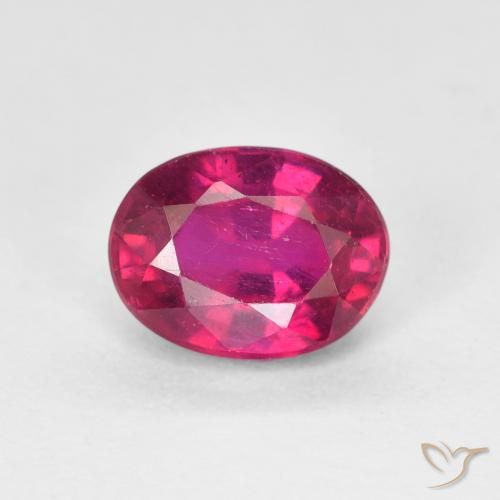 1.92ct Natürlicher Hellrot Rubin, Oval, VS