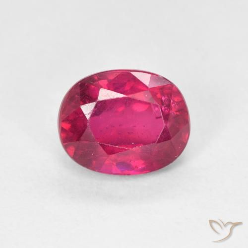 1.91ct Natürlicher Hellrot Rubin, Oval, VS