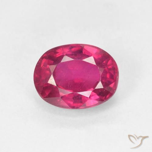 1.88ct Natürlicher Hellrot Rubin, Oval, VS