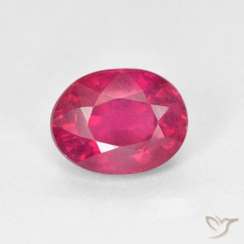 1.87ct Natürlicher Hellrot Rubin, Oval, VS