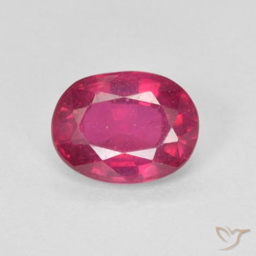1.57ct Natürlicher Hellrot Rubin, Oval, VS-SI