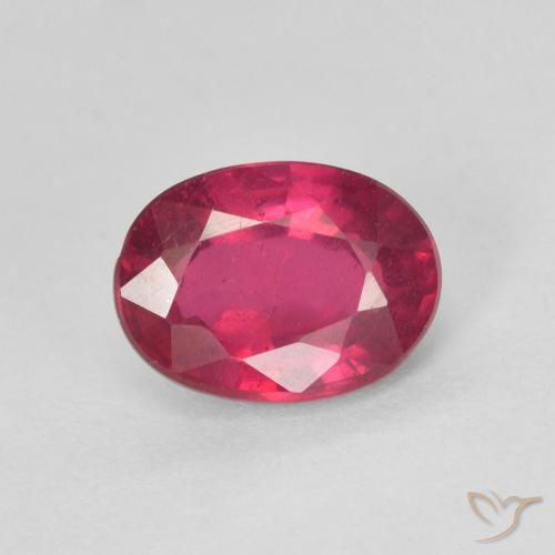 1.73ct Natürlicher Hellrot Rubin, Oval, VS-SI