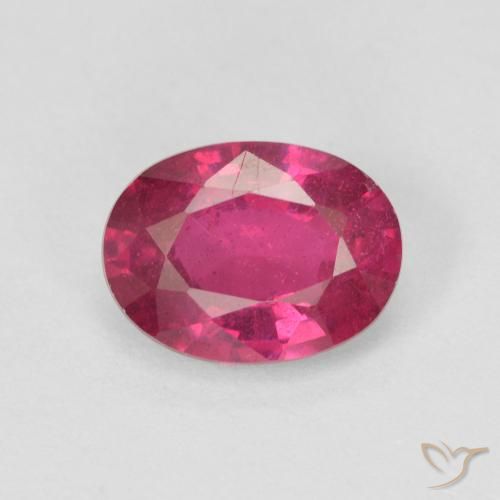 1.65ct Natürlicher Hellrot Rubin, Oval, VS-SI