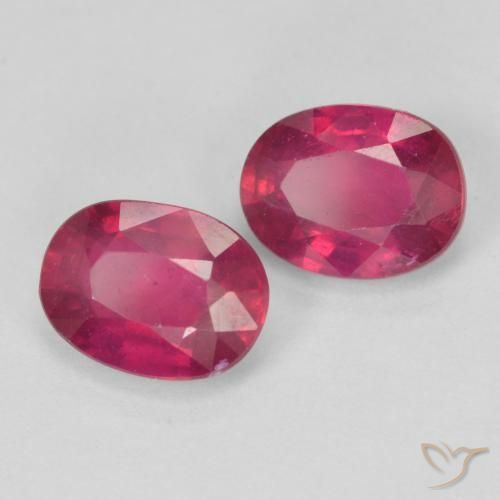 3.18 ct natürliche Hellrot Rubin-Edelsteine, Oval, VS