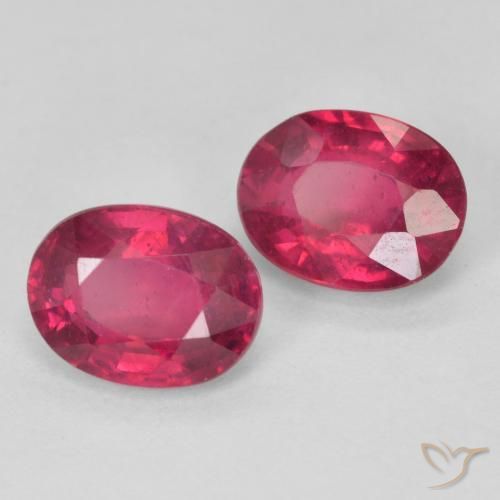 3.53 ct natürliche Rosaig-rot Rubin-Edelsteine, Oval, VS