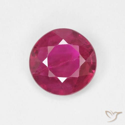 0.69ct Natürlicher Hellrot Rubin, Runden, VS